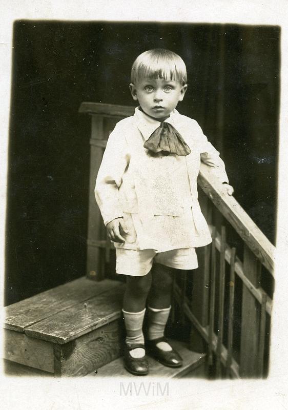 KKE 3485.jpg - Jan Rutkowski (w wieku 2,4 lat), Sarny, 1929 r.